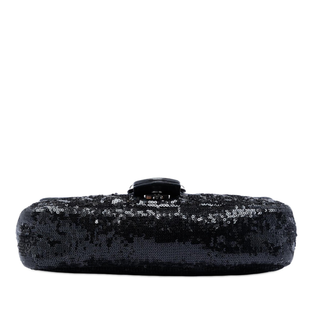 Gucci Medium GG Marmont Matelasse Sequin and Leather Shoulder Bag
