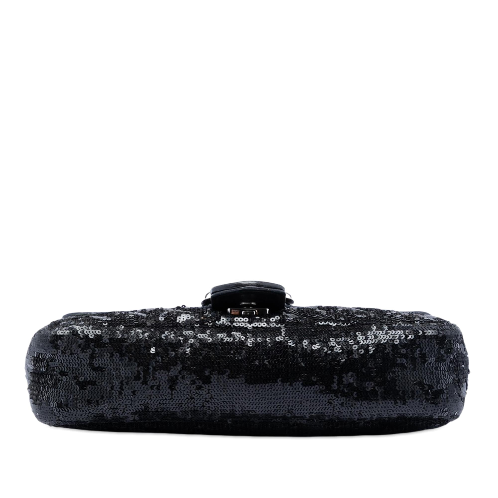 Gucci Medium GG Marmont Matelasse Sequin and Leather Shoulder Bag