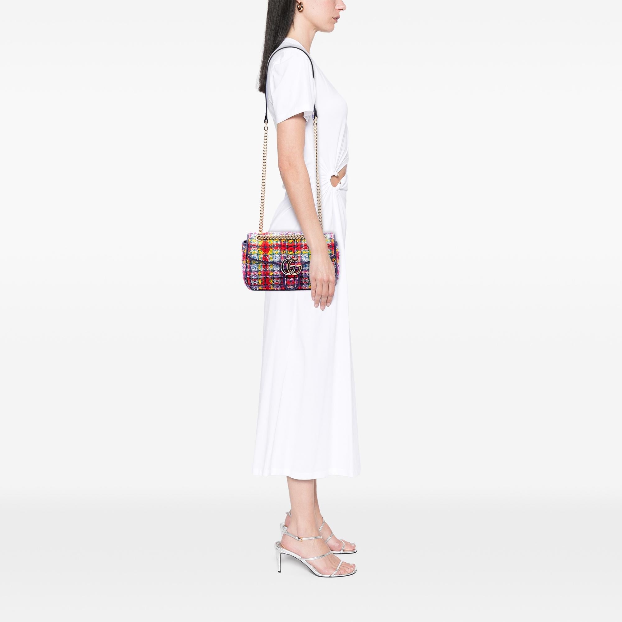Gucci Medium GG Marmont Tweed Shoulder Bag