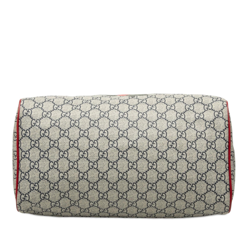 Gucci Medium GG Supreme Joy Tattoo Heart Boston Bag