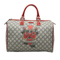 Gucci Medium GG Supreme Joy Tattoo Heart Boston Bag