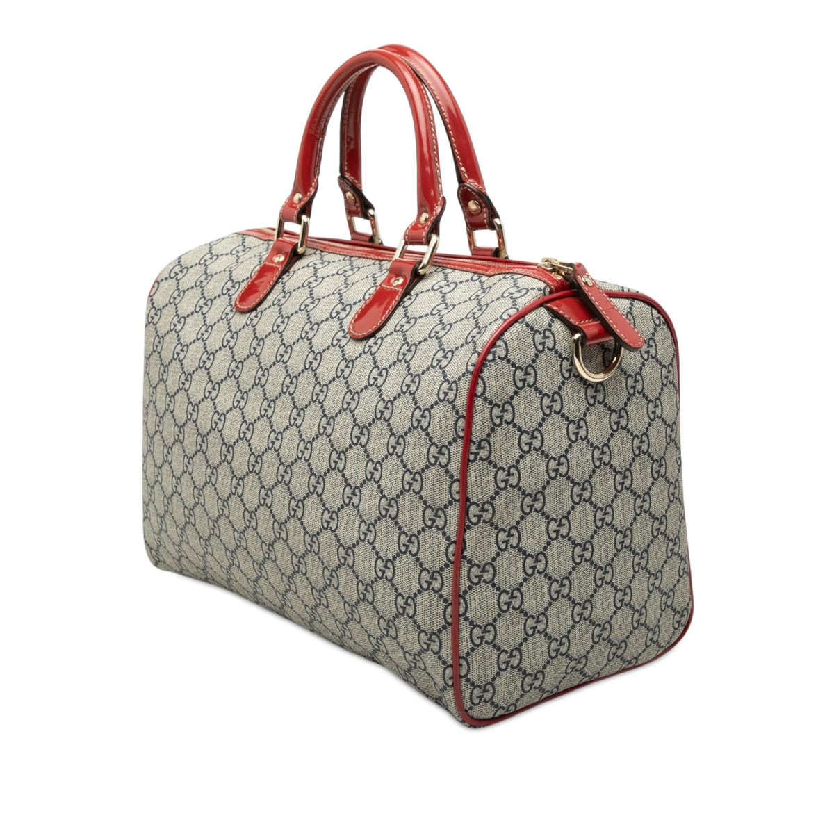 Gucci Medium GG Supreme Joy Tattoo Heart Boston Bag