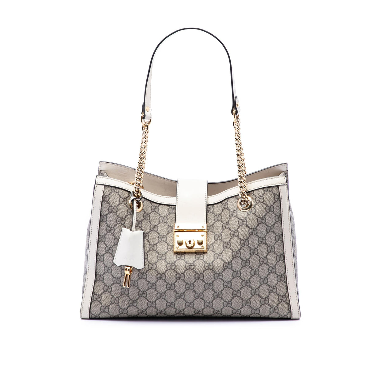 Gucci Medium GG Supreme Padlock Tote