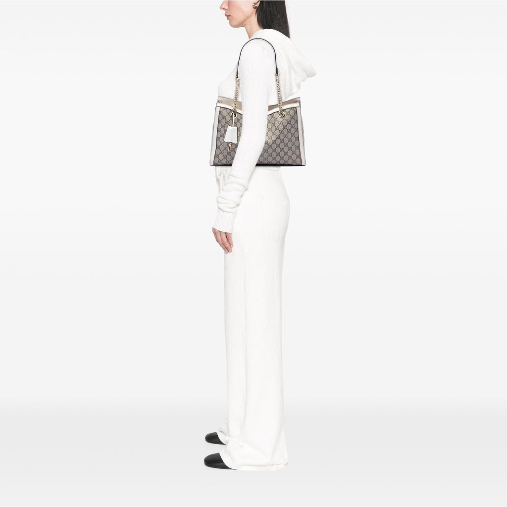 Gucci Medium GG Supreme Padlock Tote