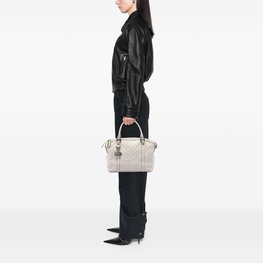 Gucci Medium Guccissima GG Charm Dome Satchel