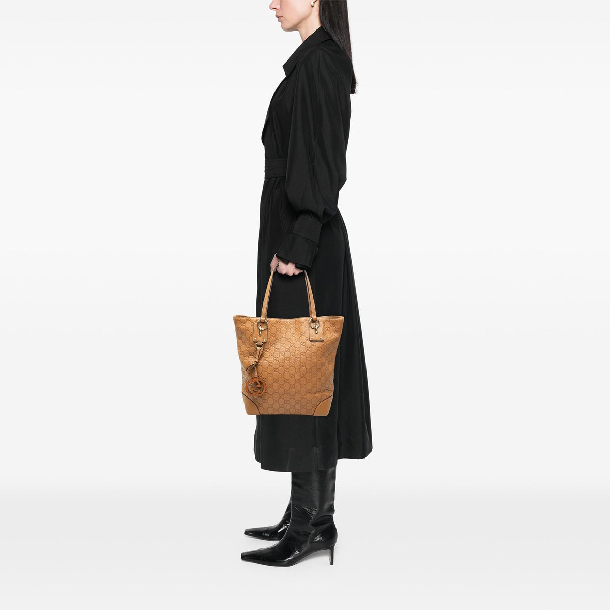 Gucci Medium Guccissima GG Charm Tote
