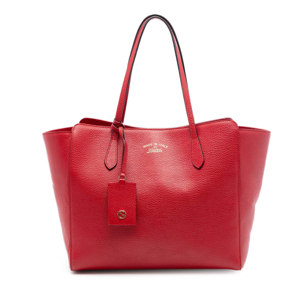 Gucci Medium Leather Swing Tote