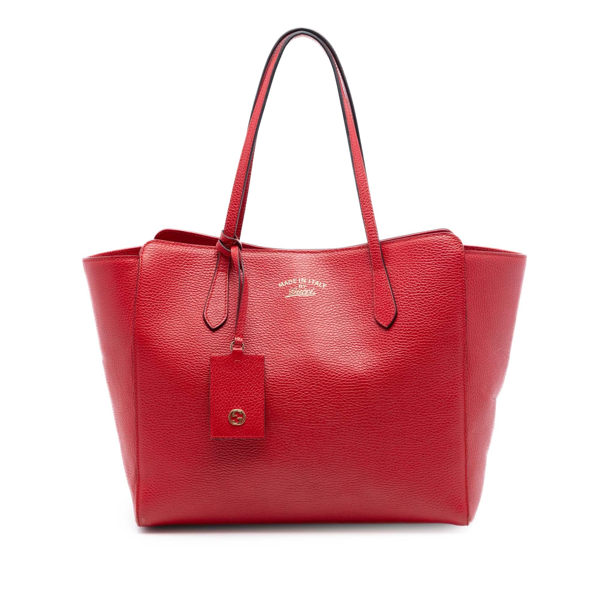 Gucci Medium Leather Swing Tote