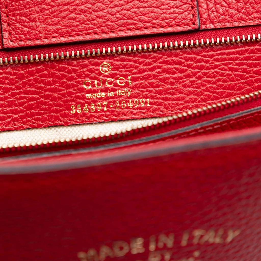 Gucci Medium Leather Swing Tote