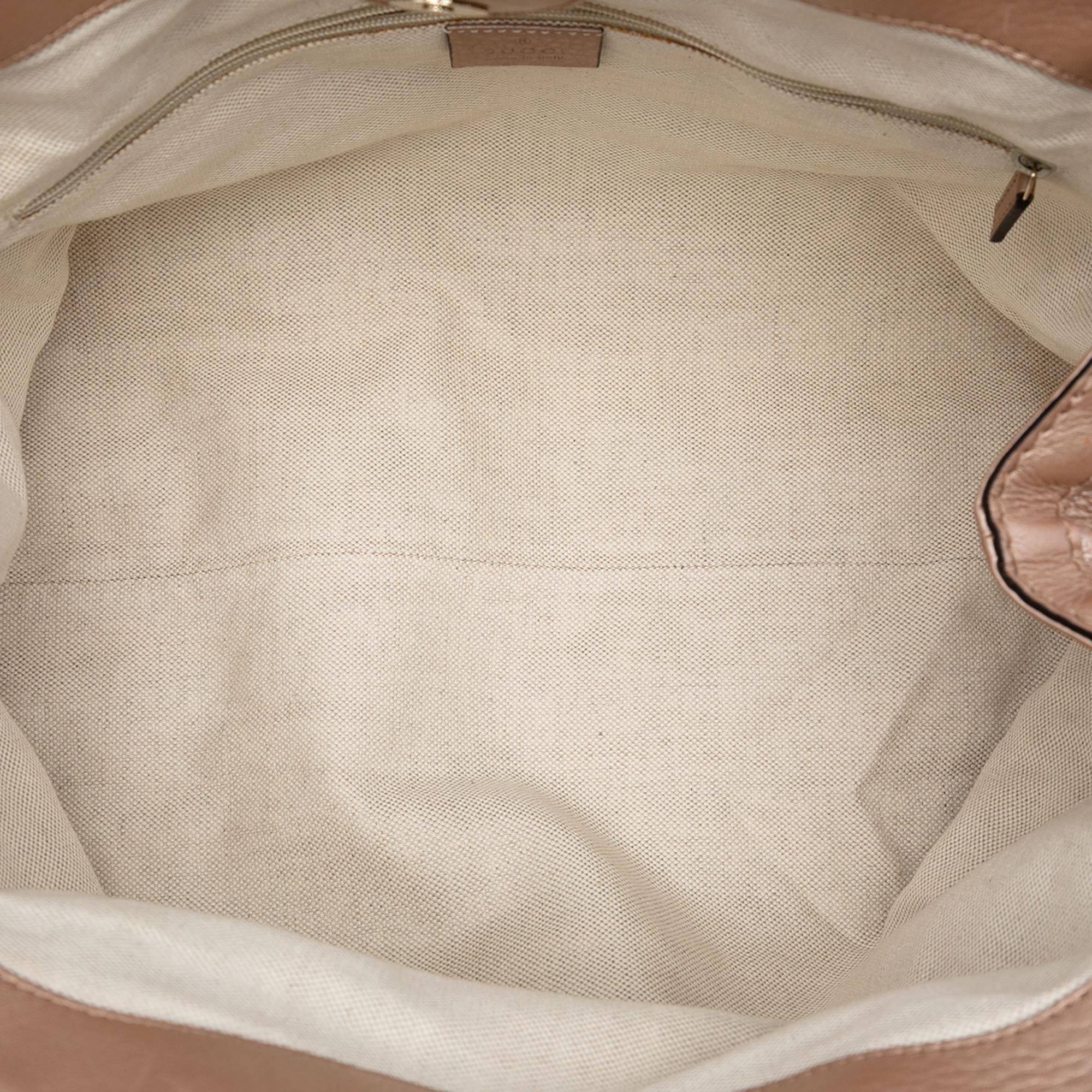 Gucci Medium Metallic Calfskin Sukey Tote