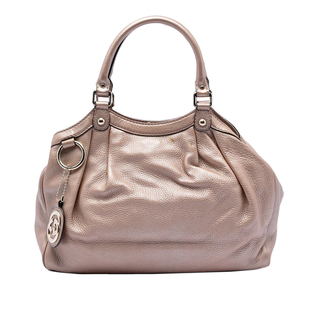 Gucci Medium Metallic Calfskin Sukey Tote