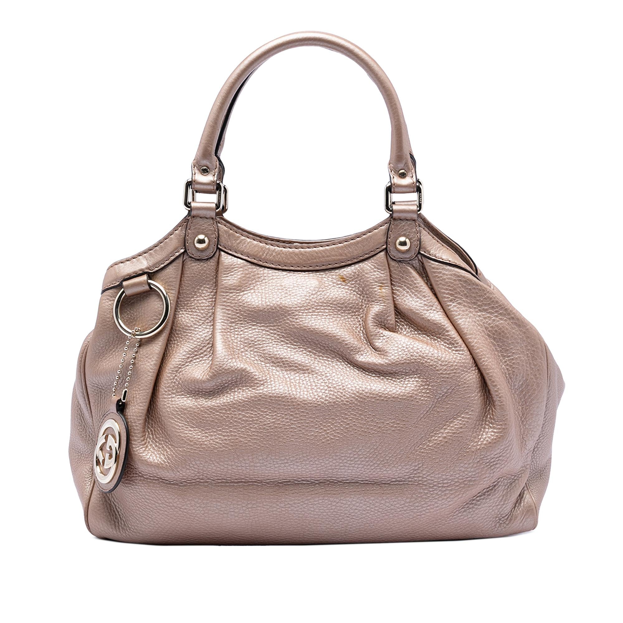Gucci Medium Metallic Calfskin Sukey Tote