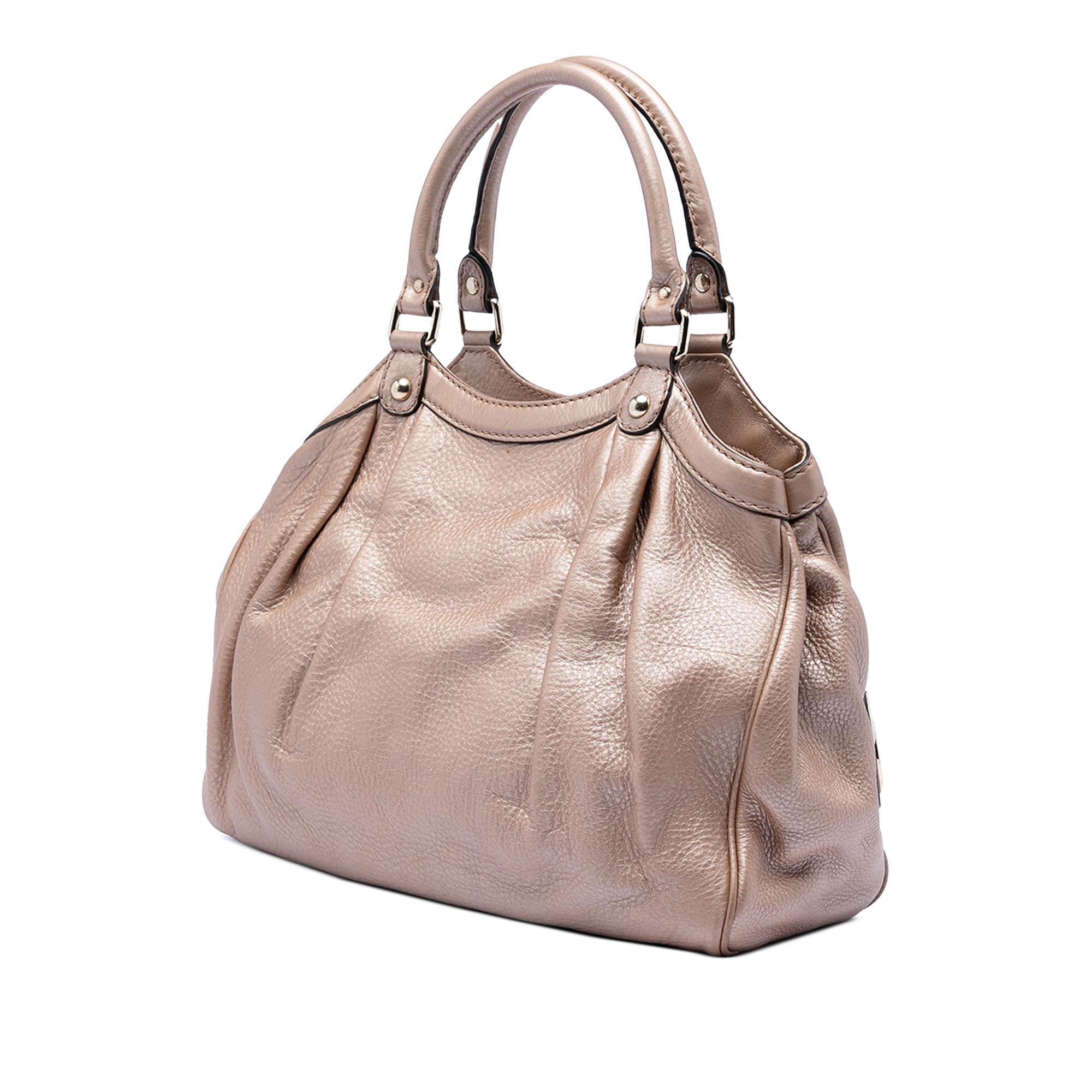 Gucci Medium Metallic Calfskin Sukey Tote