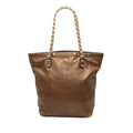 Gucci Metallic Calfskin Capri Chain Tote