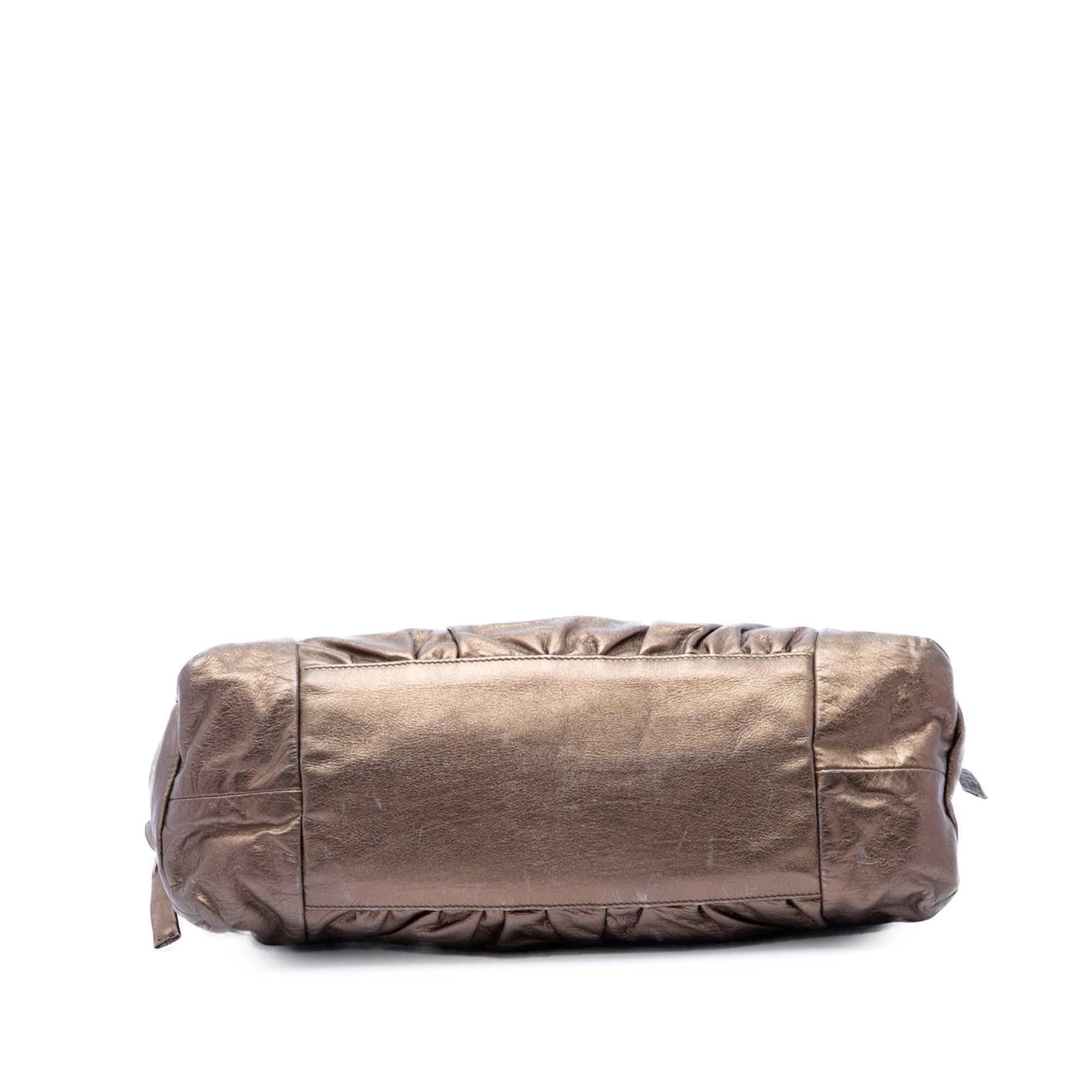 Gucci Metallic Calfskin Hysteria Handbag