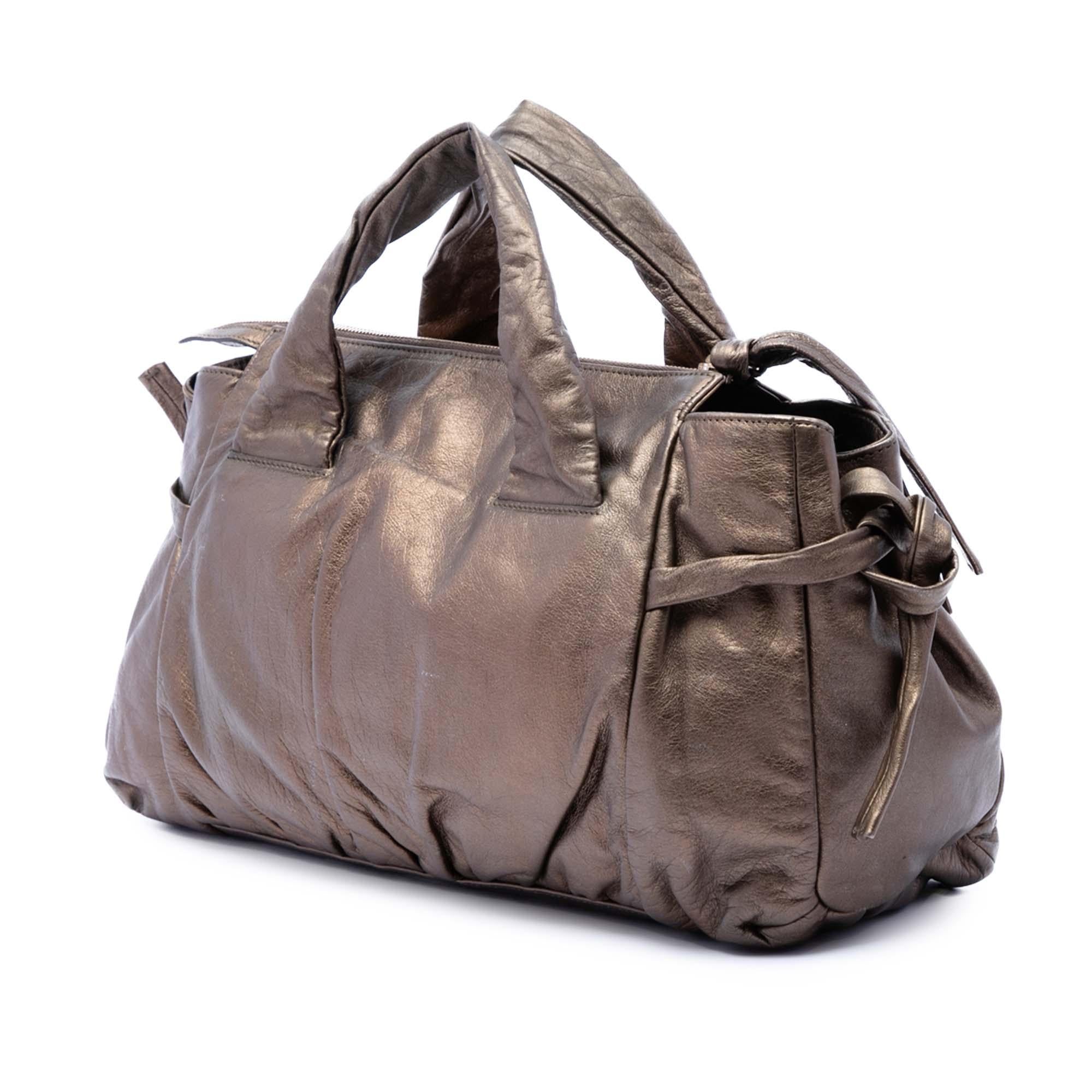 Gucci Metallic Calfskin Hysteria Handbag