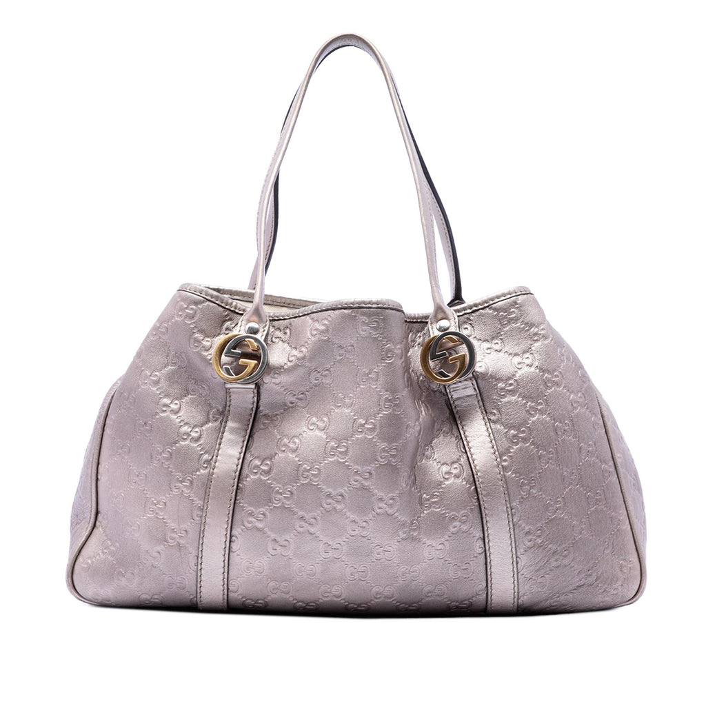 Gucci Metallic Guccissima Twins Tote