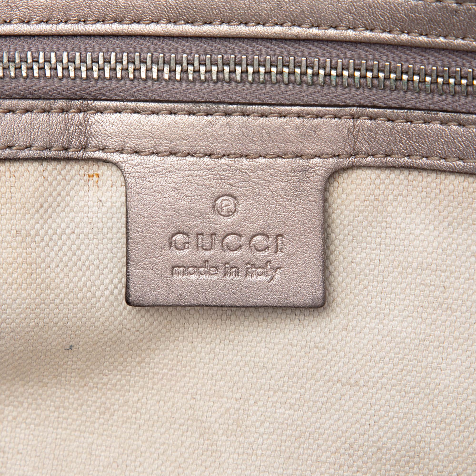 Gucci Metallic Guccissima Twins Tote