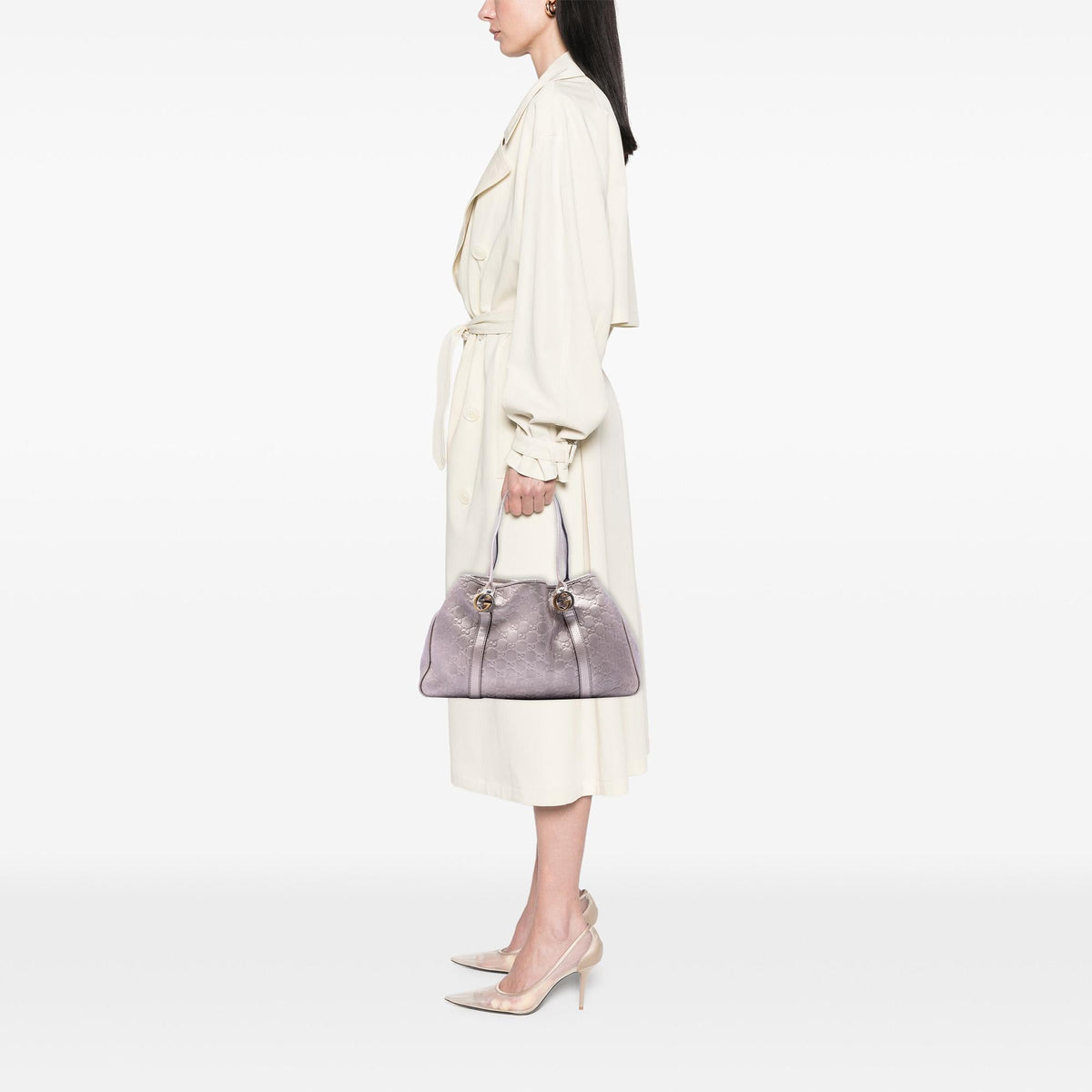 Gucci Metallic Guccissima Twins Tote