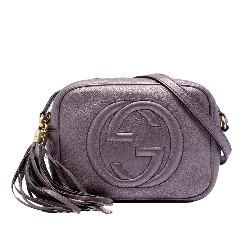 Gucci Metallic Leather Soho Disco Crossbody