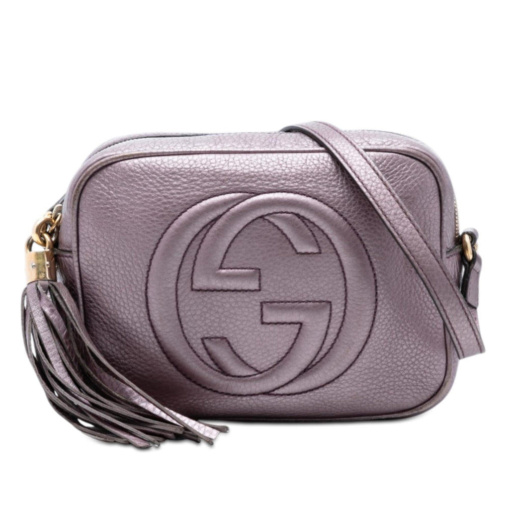 Gucci Metallic Leather Soho Disco Crossbody