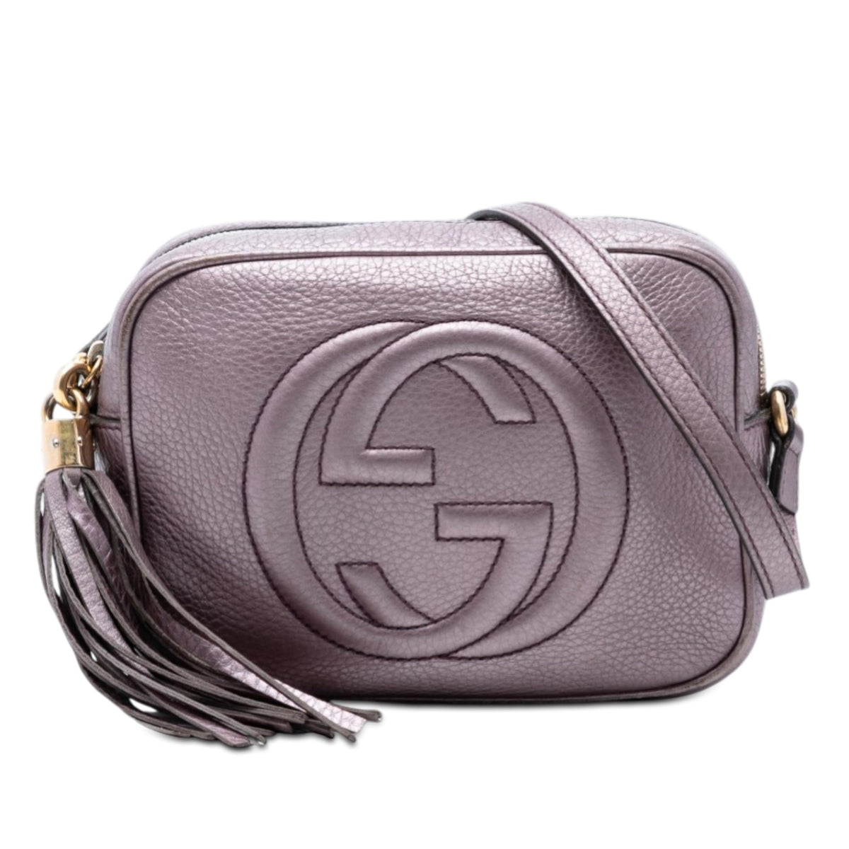 Gucci Metallic Leather Soho Disco Crossbody