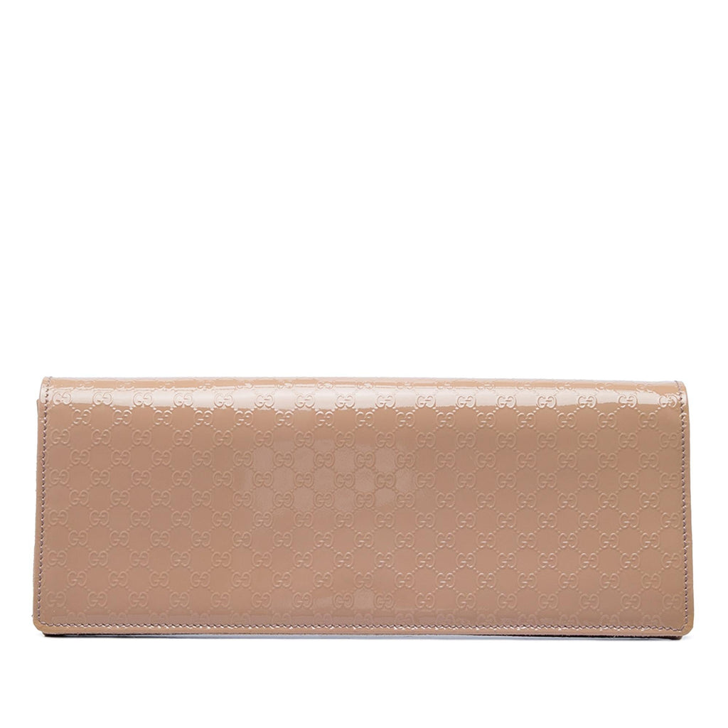 Gucci Microguccissima Patent Broadway Clutch