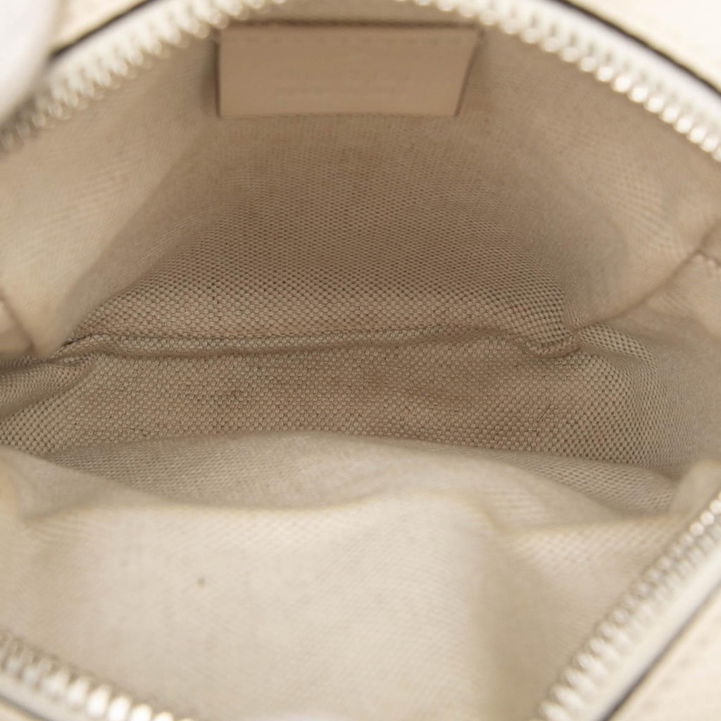 Gucci Mini GG Embossed Perforated Calfskin Satchel
