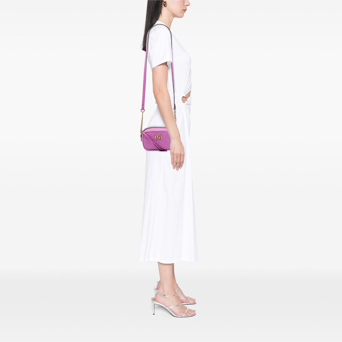 Gucci Mini GG Marmont Matelasse Calfskin Crossbody