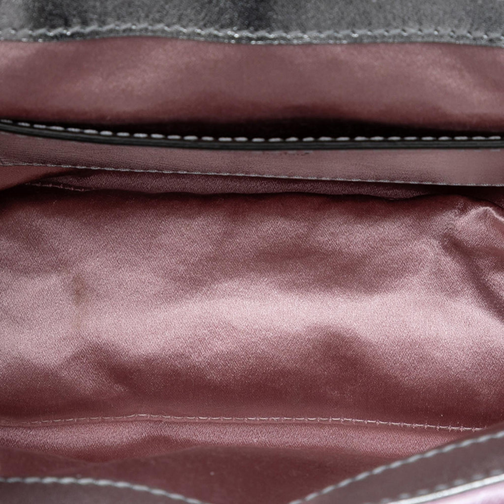 Gucci Mini GG Marmont Matelasse Iridescent Calfskin Flap Crossbody