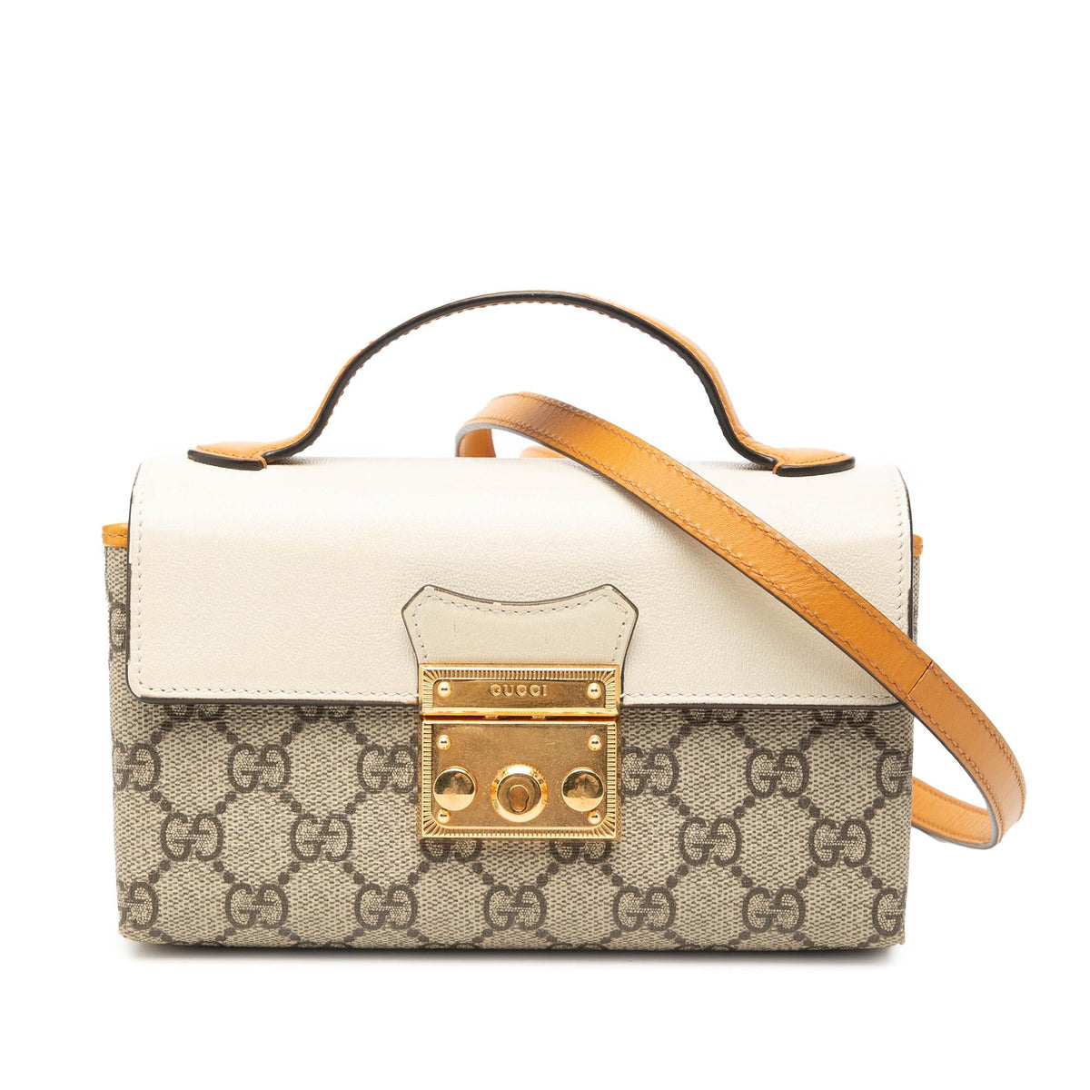 Gucci Mini GG Supreme Padlock Satchel