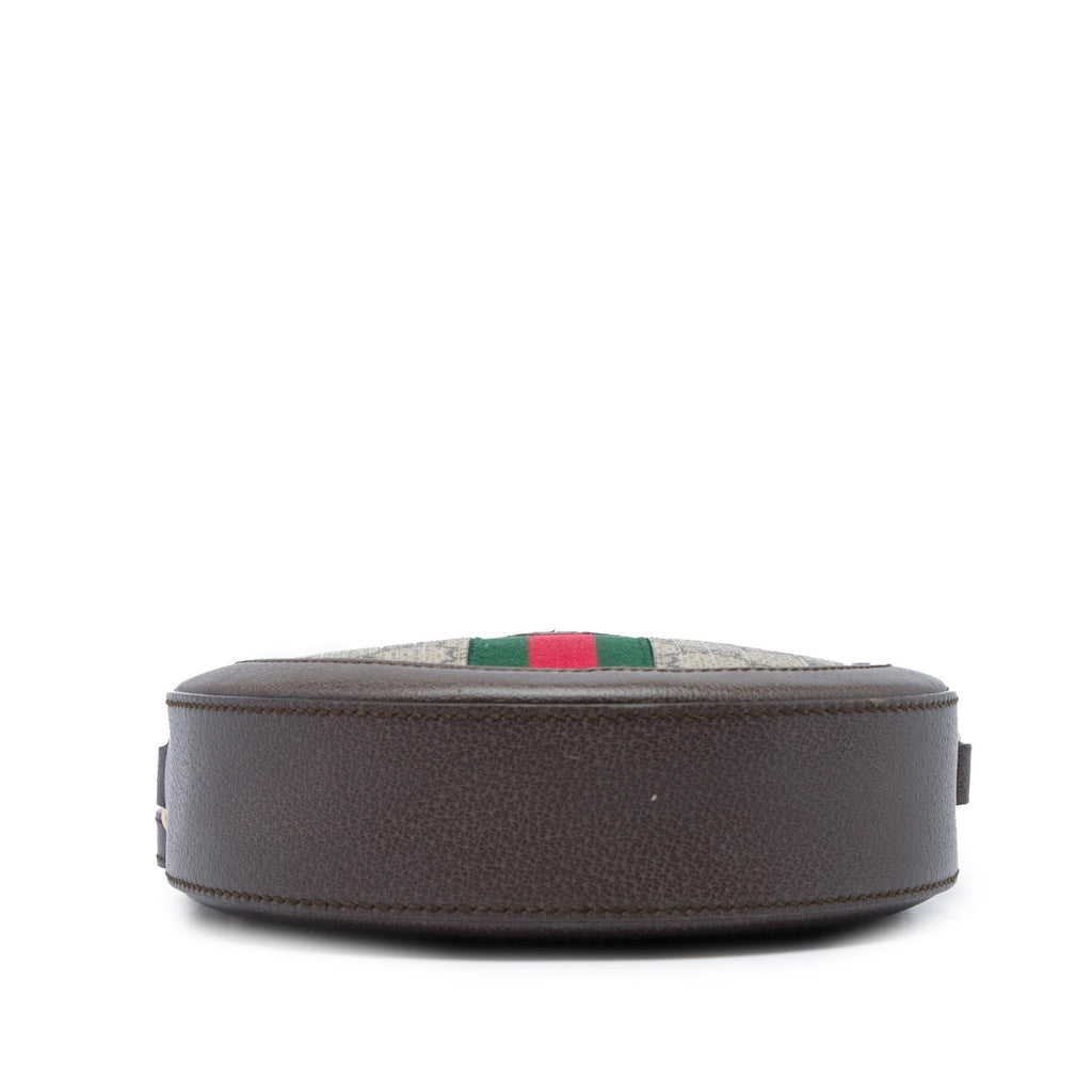 Gucci Mini GG Supreme Web Ophidia Round Crossbody
