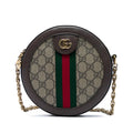 Gucci Mini GG Supreme Web Ophidia Round Crossbody