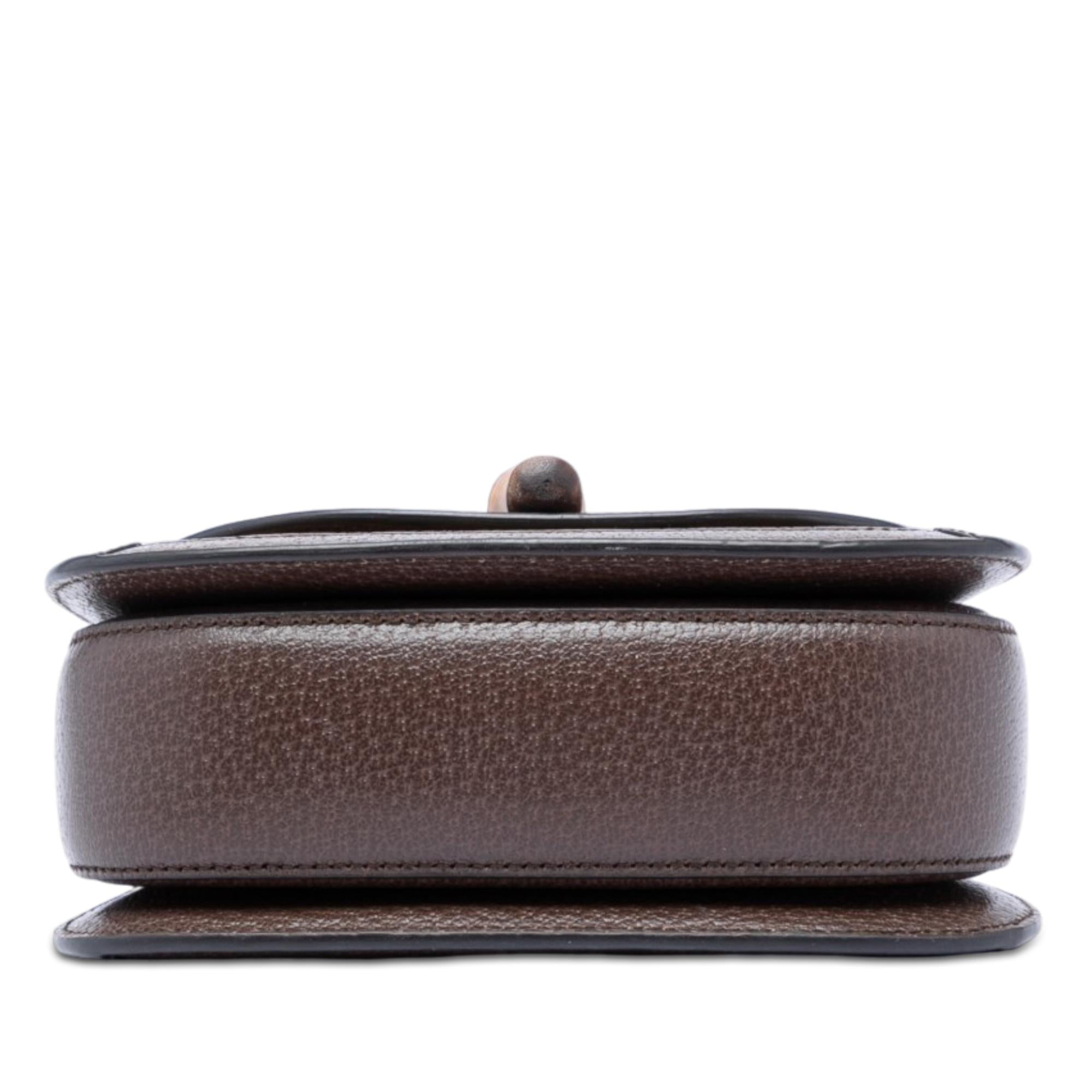 Gucci Mini Jumbo GG Canvas 1947 Bamboo Top Handle Bag