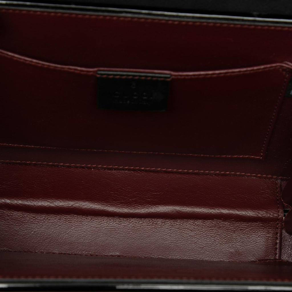 Gucci Mini Patent Sylvie 1969 Top Handle Bag