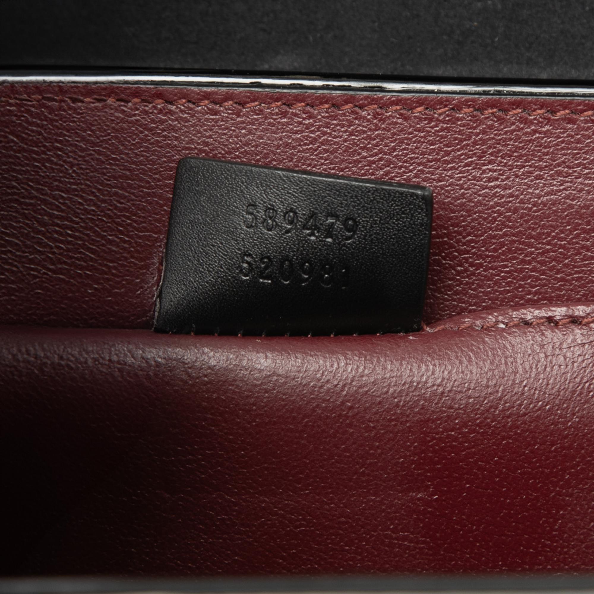 Gucci Mini Patent Sylvie 1969 Top Handle Bag