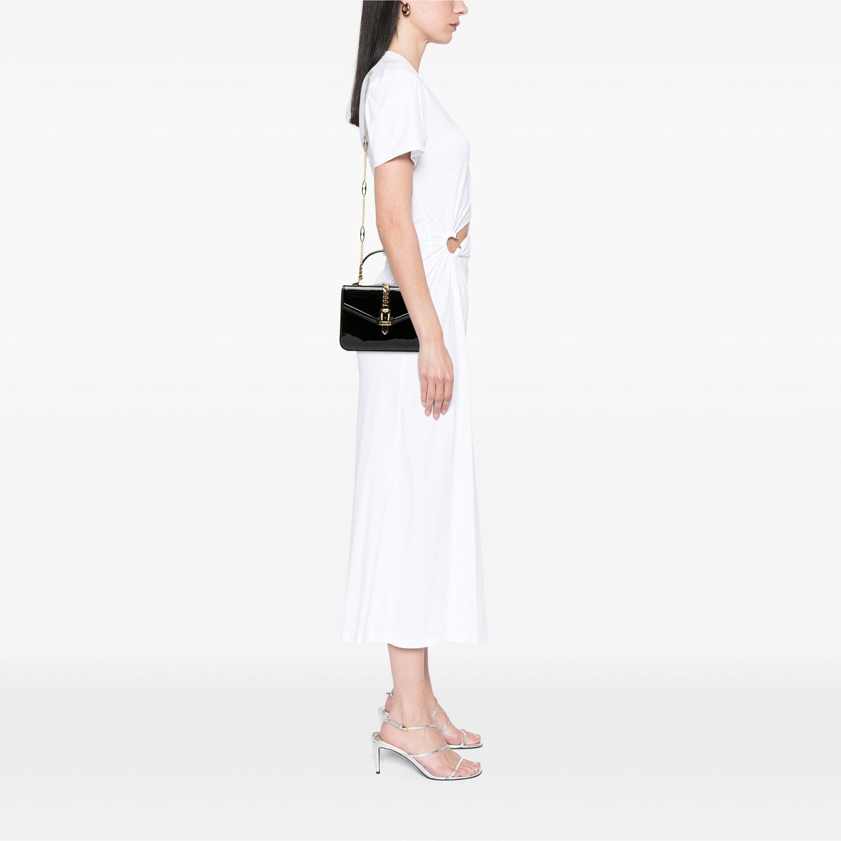 Gucci Mini Patent Sylvie 1969 Top Handle Bag