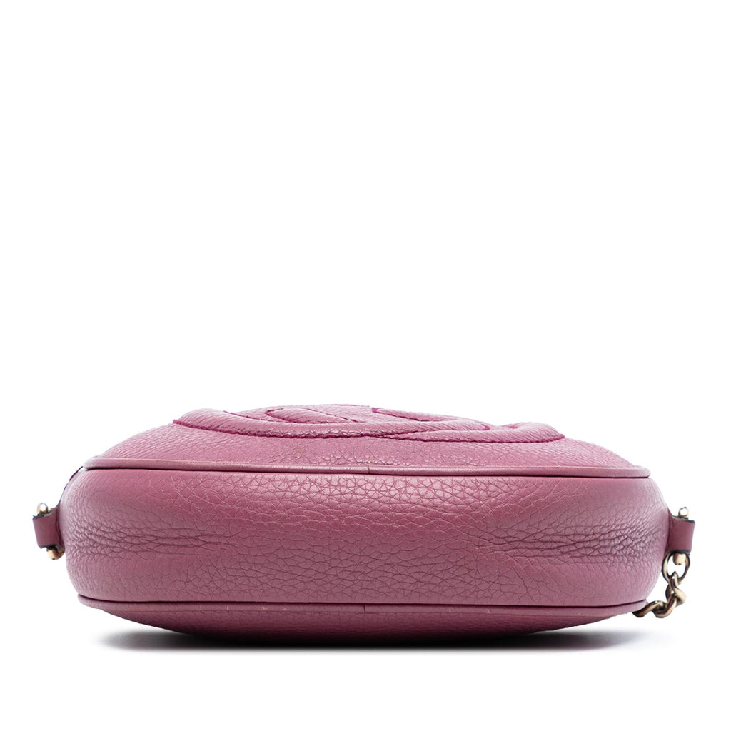 Gucci Mini Pebbled Calfskin Soho Chain Crossbody