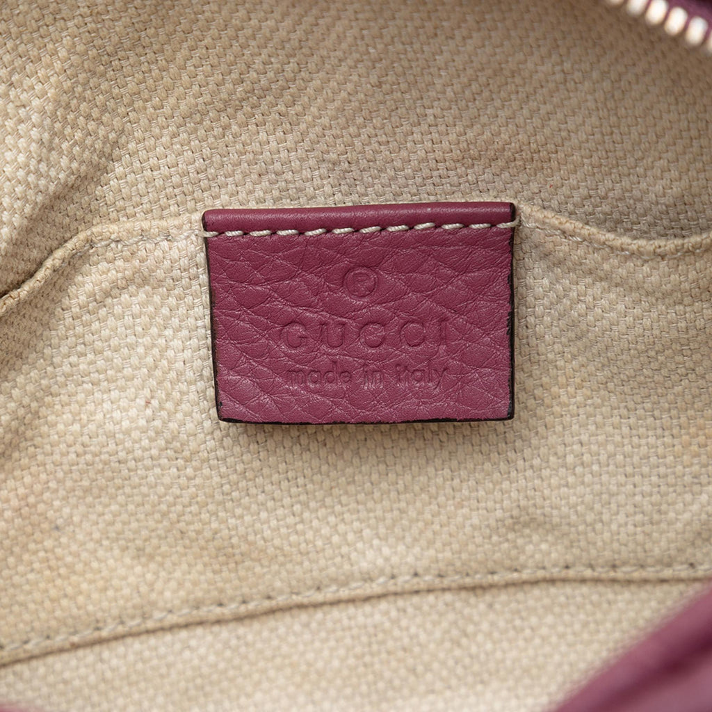 Gucci Mini Pebbled Calfskin Soho Chain Crossbody