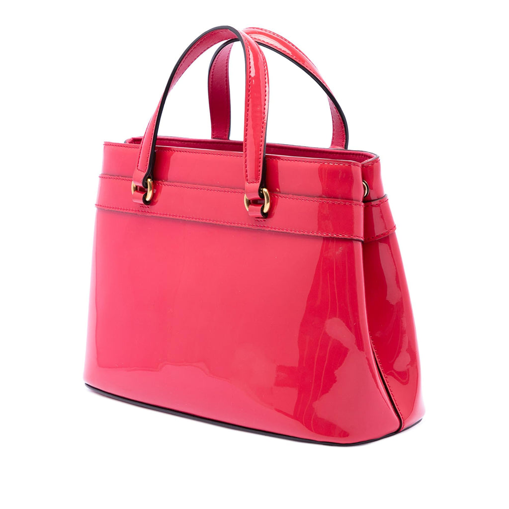 Gucci Patent Bright Bit Satchel