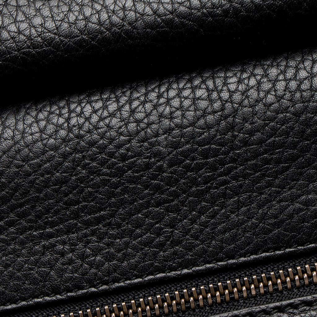 Gucci Pebbled Leather GG Marmont Top Handle