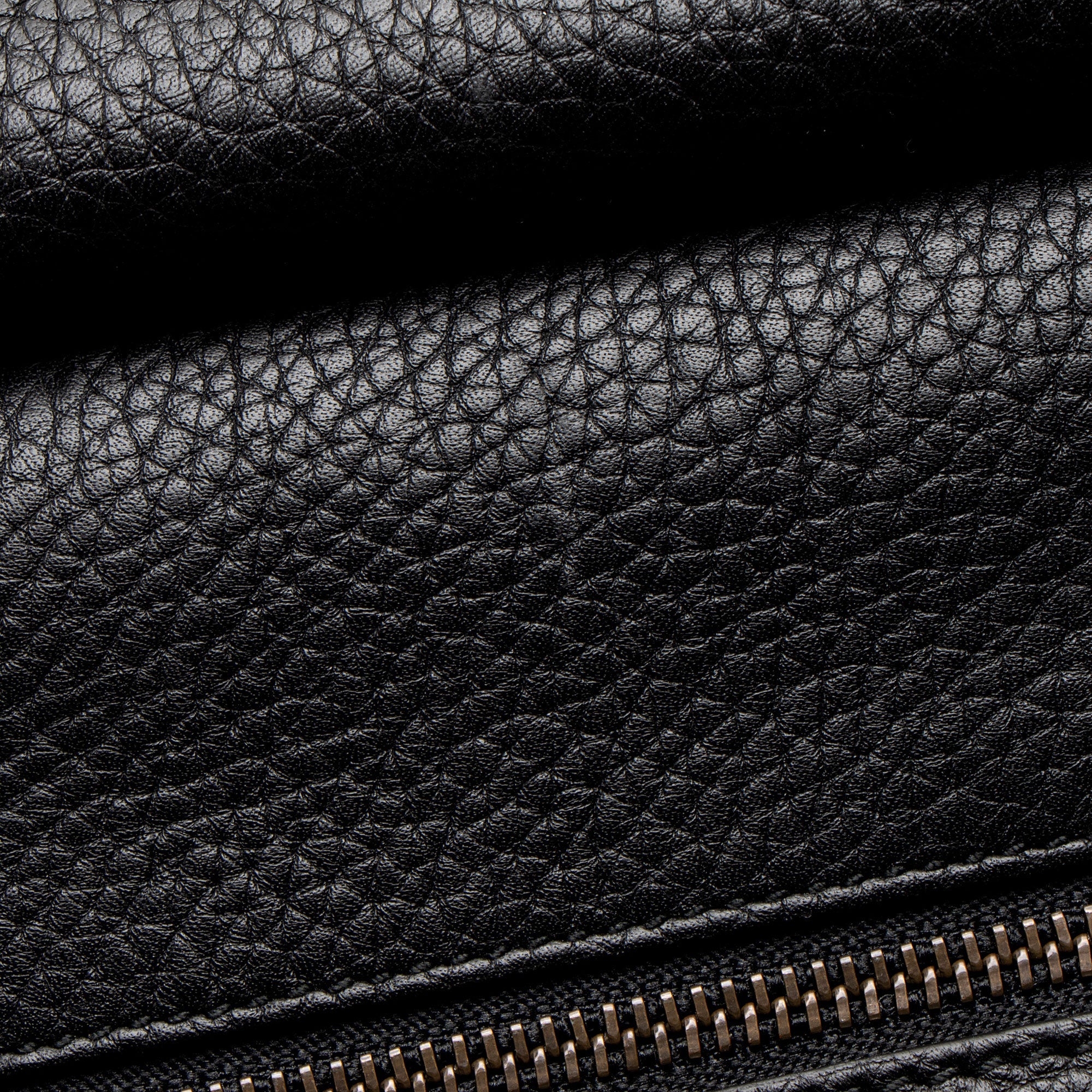 Gucci Pebbled Leather GG Marmont Top Handle