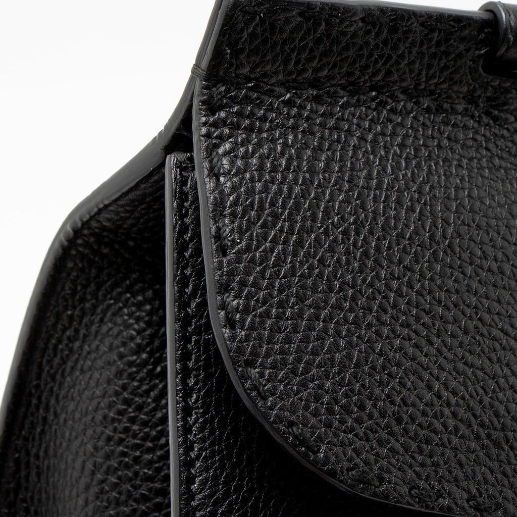 Gucci Pebbled Leather GG Marmont Top Handle