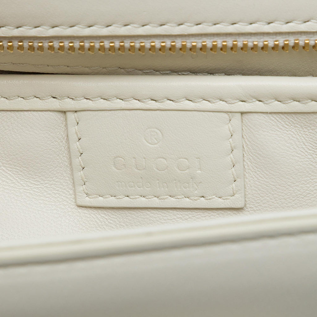 Gucci Small Calfskin Bamboo Diva Top Handle Bag