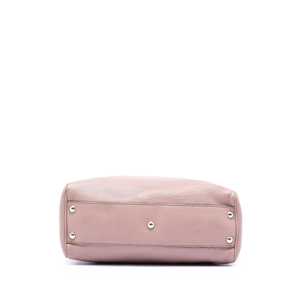 Gucci Small Calfskin Bamboo Shopper Satchel