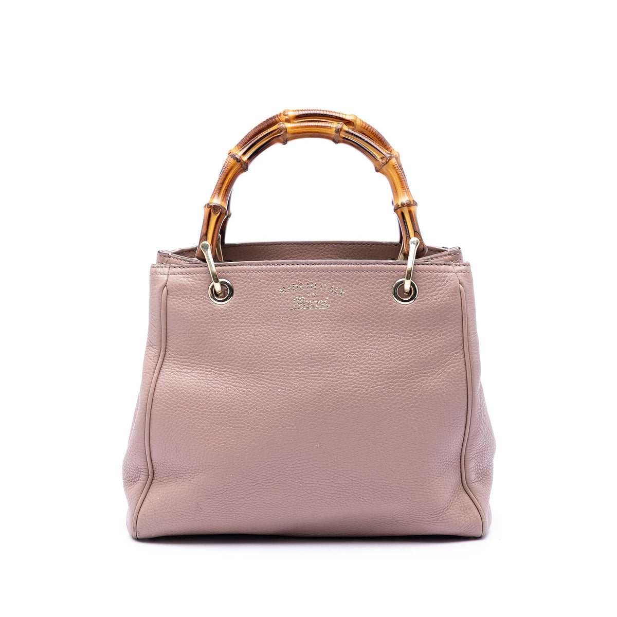 Gucci Small Calfskin Bamboo Shopper Satchel