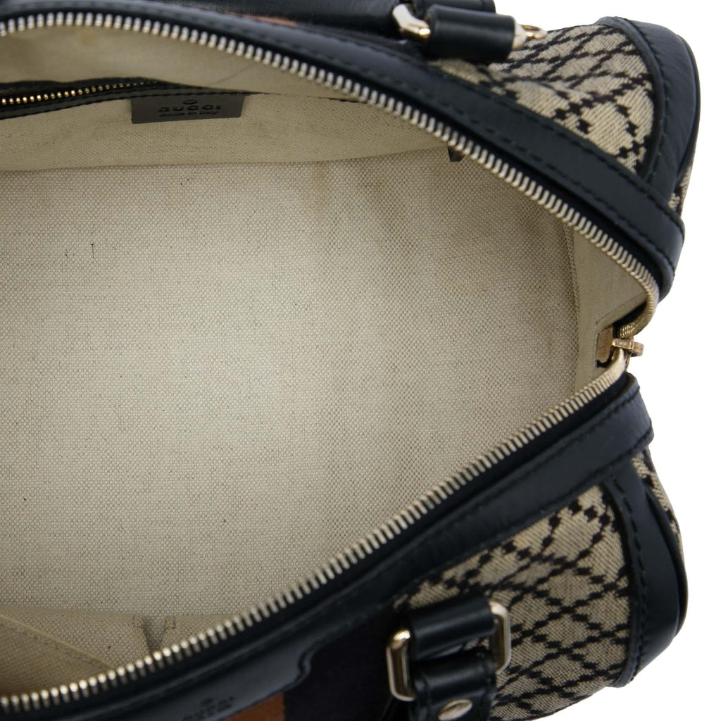 Gucci Small Diamante Canvas Web Joy Boston Bag