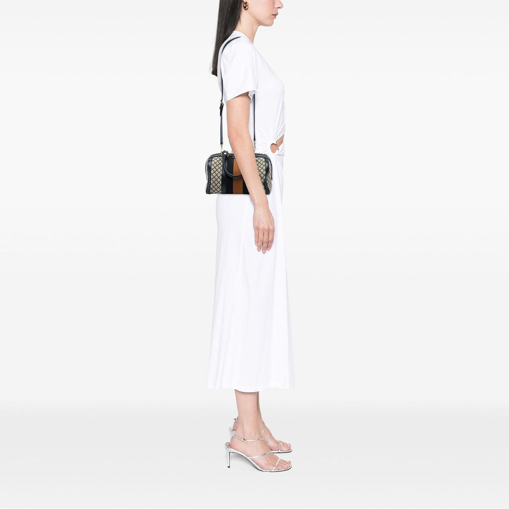 Gucci Small Diamante Canvas Web Joy Boston Bag
