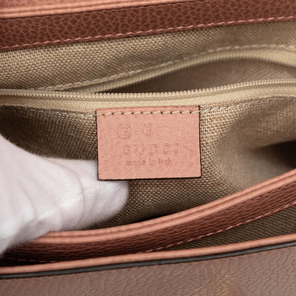 Gucci Small Dollar Calf Interlocking G Satchel