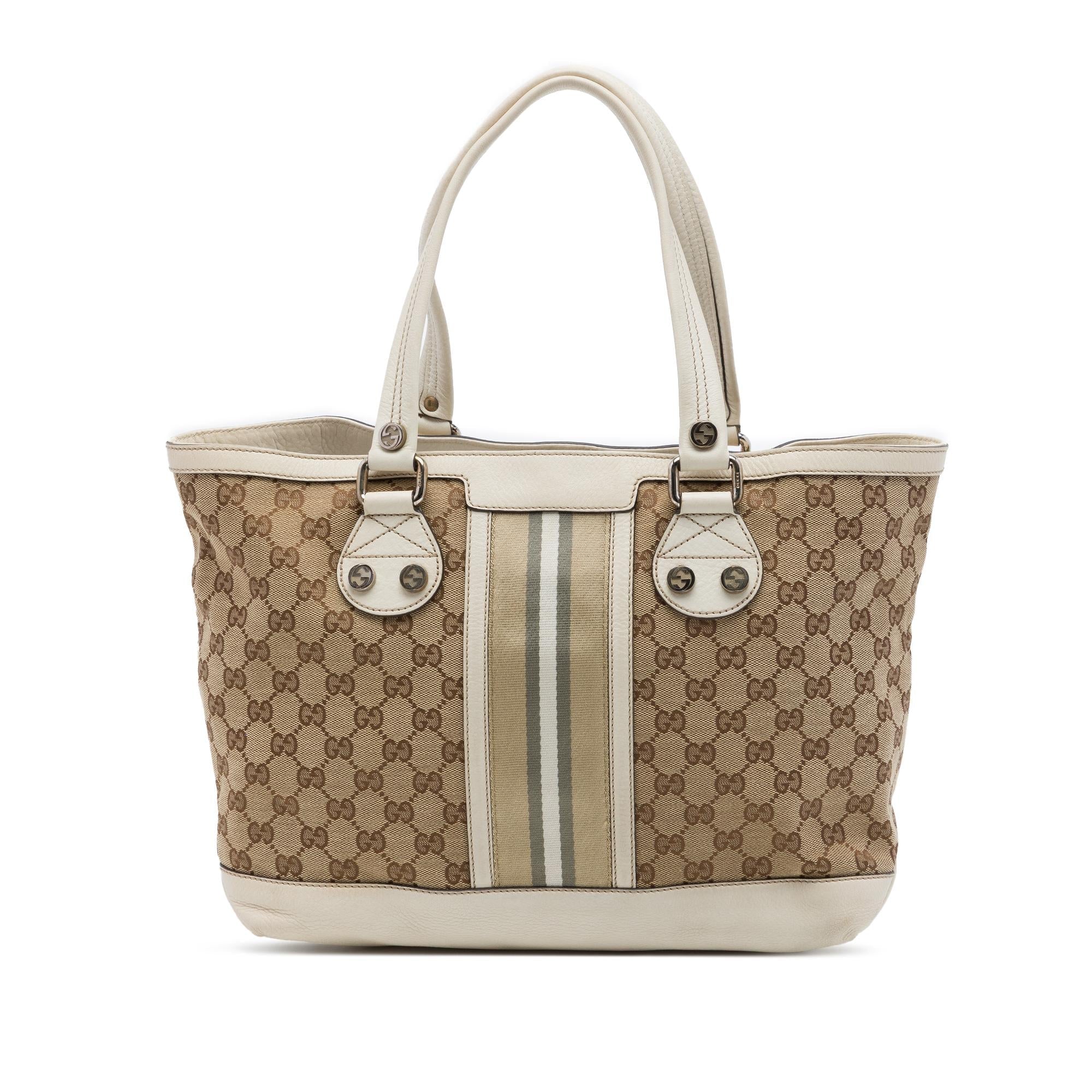 Gucci Small GG Canvas Web Libeccio Sunset Tote